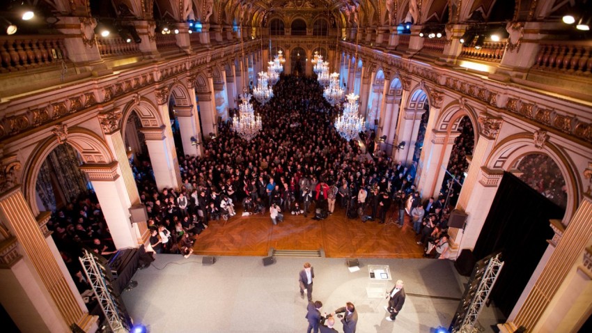 Maire de Paris pour les Golden Blog Awards 2015