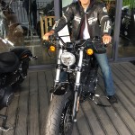 Motard Rennais en Harley Davidson