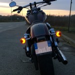 balade moto en décembre en Harley Davidson