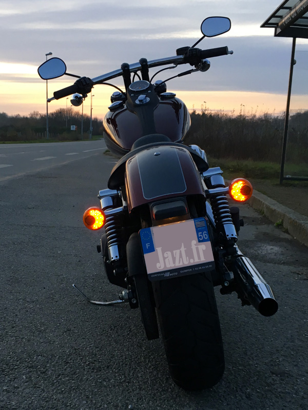 balade moto en décembre en Harley Davidson