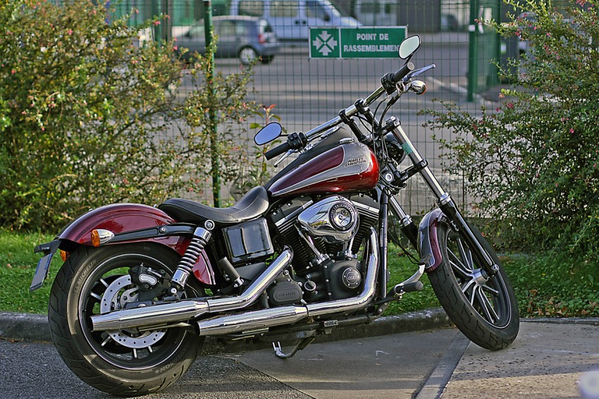 David Jazt et sa Harley Davidson Streetbob