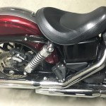 selle monoplace sur Harley Davidson