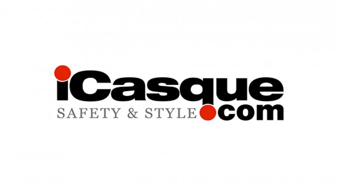 Logo iCasque : partenaire du blog moto Rennes