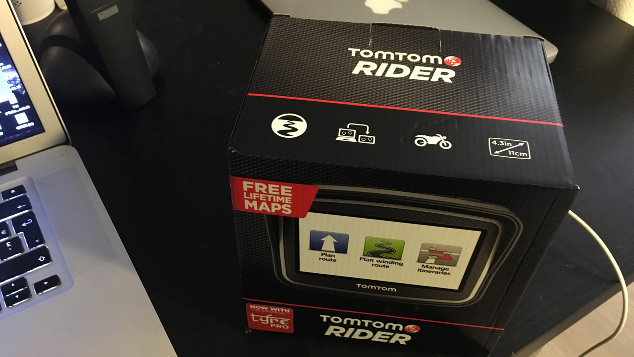 boîte du Tomtom Rider