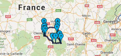 Roadbook Dordogne & Auvergne Moto Tour en juillet 2016 : Jour 3