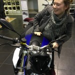 Laura sur la nouvelle F800R