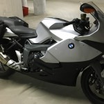 moto BMW K 1300 S Grise et noire