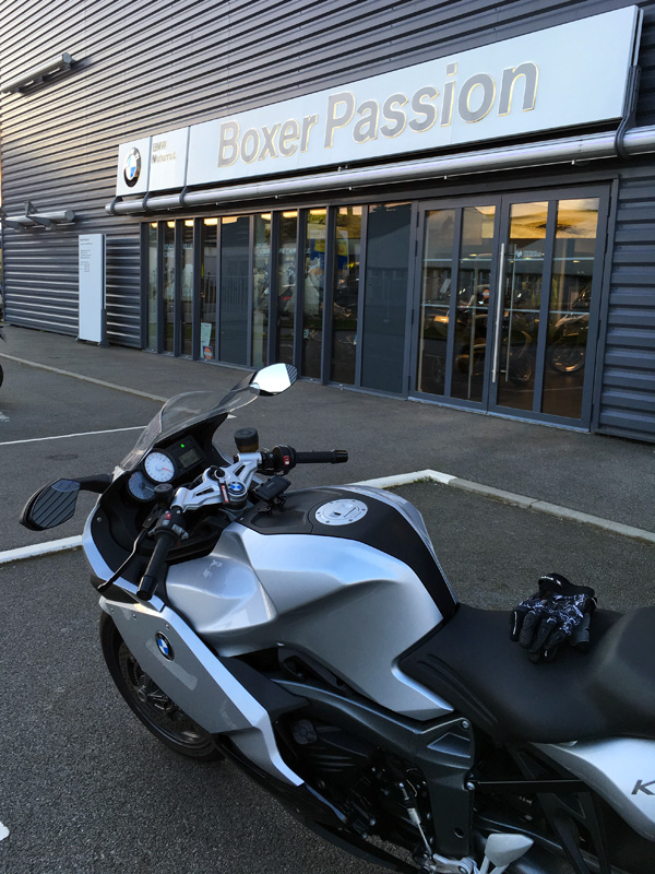 moto K1300S chez Boxer Passion Rennes : moto de David Jazt