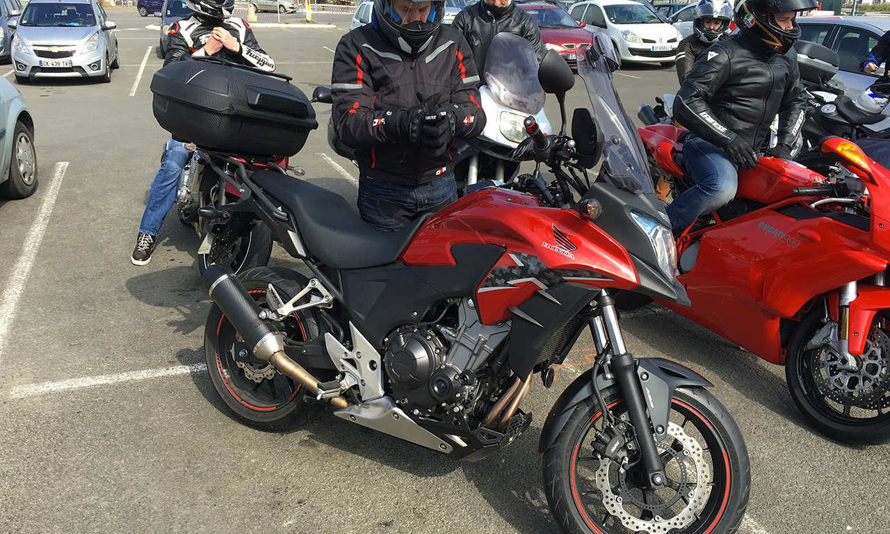 Romain, motard Rennais en 500 CBX