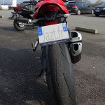 vue arrière sur le Ducati Monster 1200 R