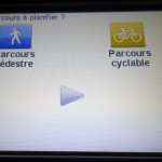 choix de parcours pédestre ou à vélo