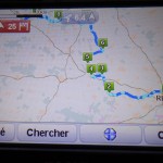 parcours à vélo sur le GPS Tomtom Rider V4