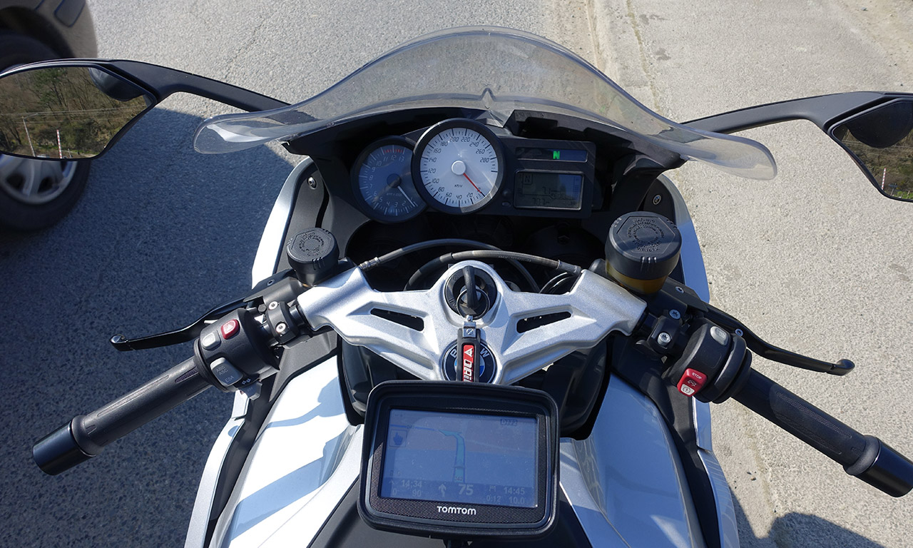 balade moto avec GPS