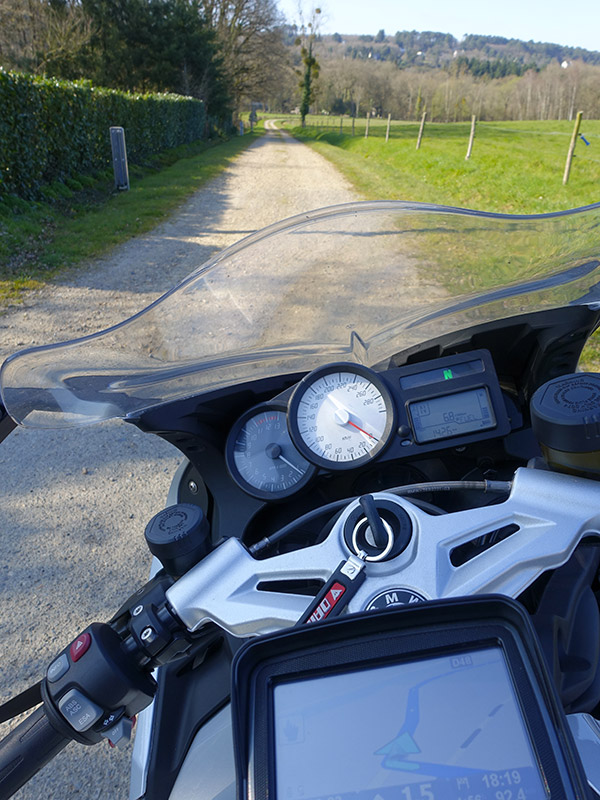 balade moto GPS sur le K1300S BMW