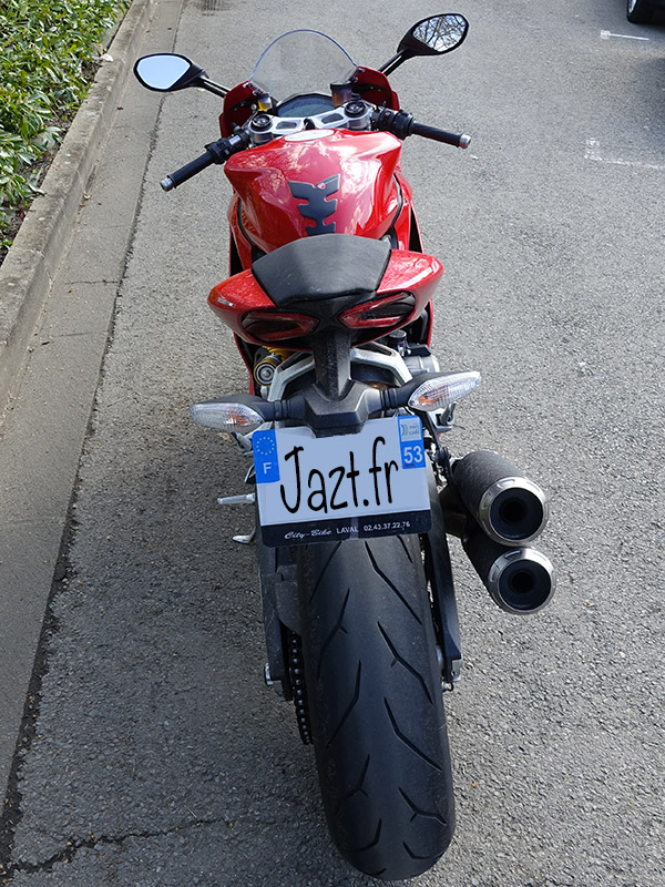 Panigale 959 vue de dos : moto Ducati à Laval