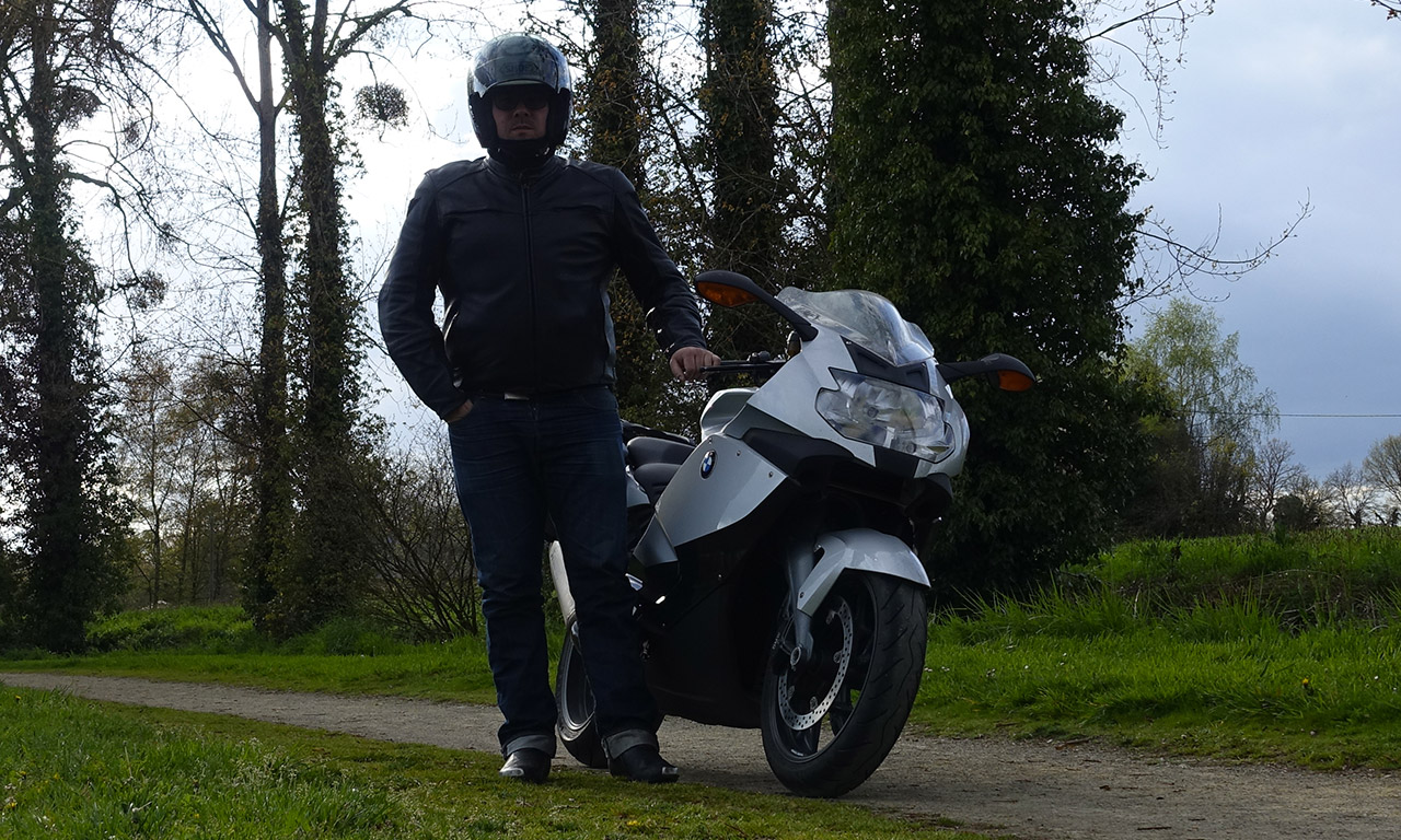 David Jazt et son K1300S à Melesse