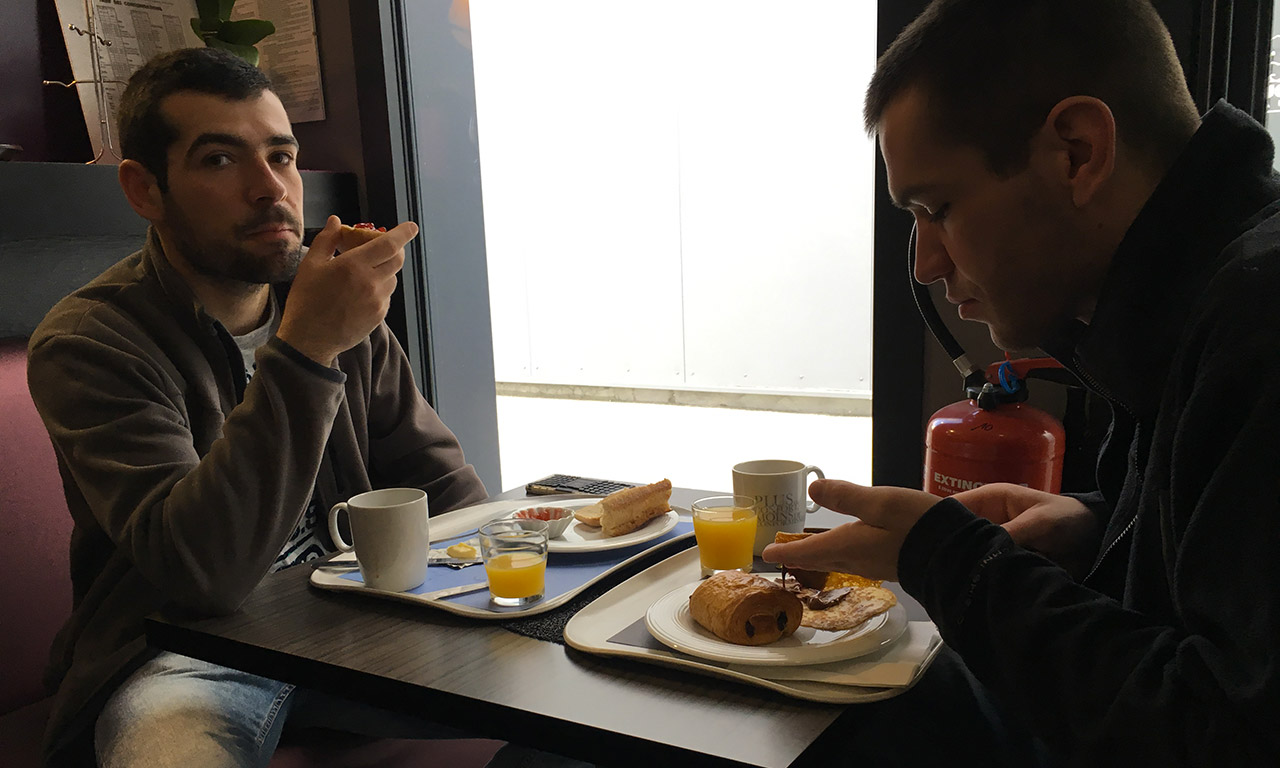 Romain et Florent à Auray en Bretagne