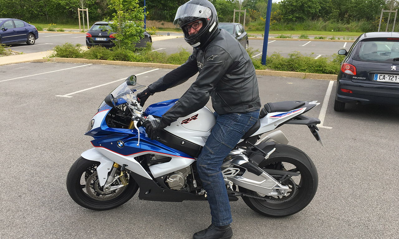 Laurent sur son S1000RR BMW