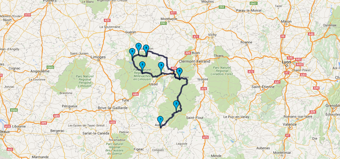 Balade moto dans le Limousin : jour 3