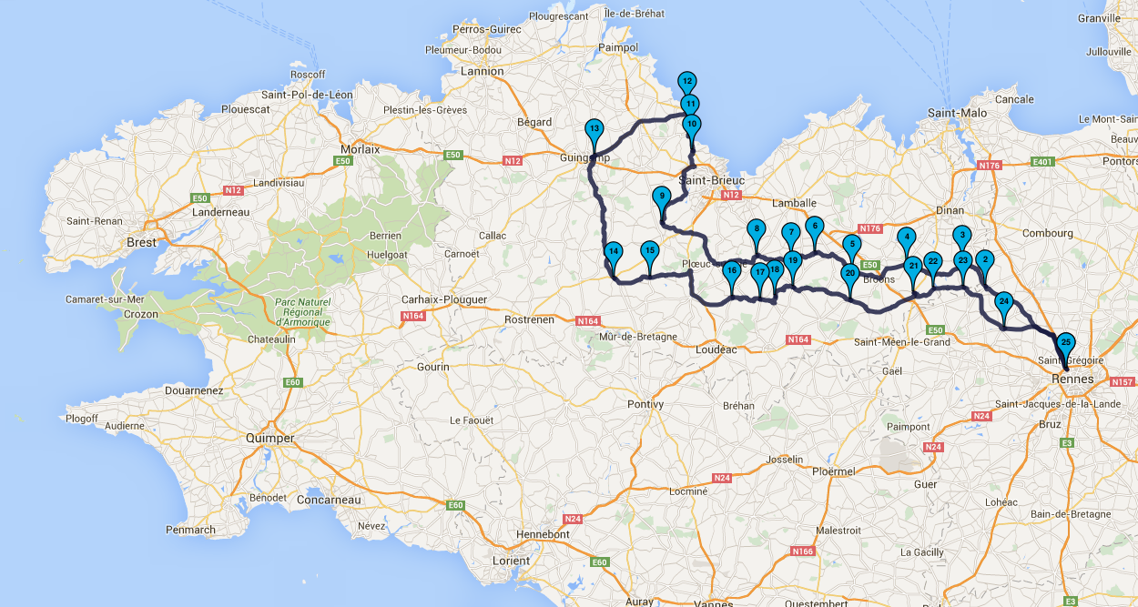 Roadbook du 12 juin 2016