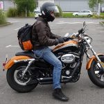 Florent en Harley Davidson