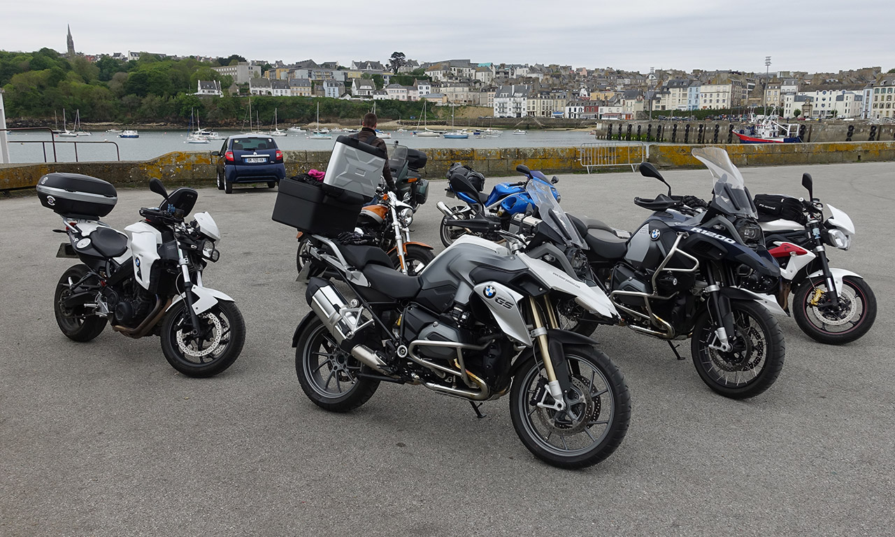 départ de Douarnenez à moto