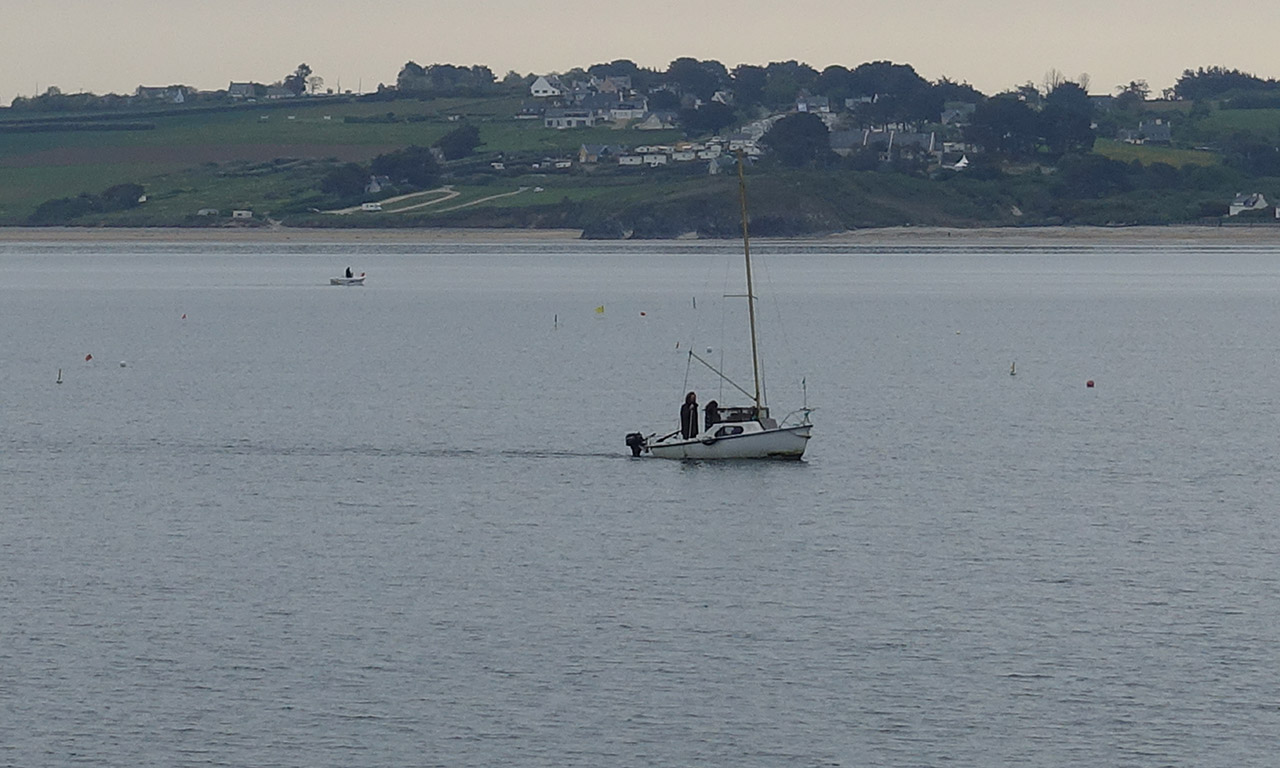 vue mer Tour de Bretagne à moto