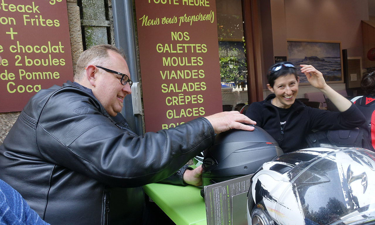 Arnaud et Marina : motards Rennais