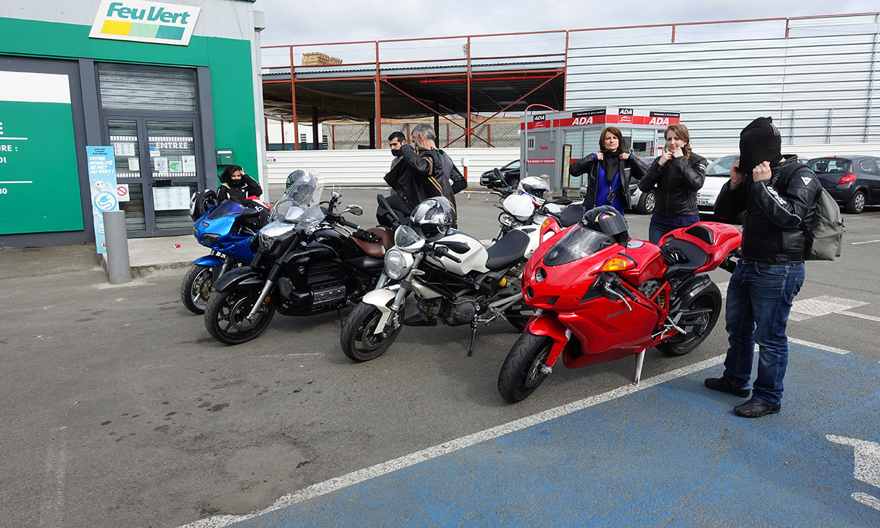 départ balade moto 19 juin 2016