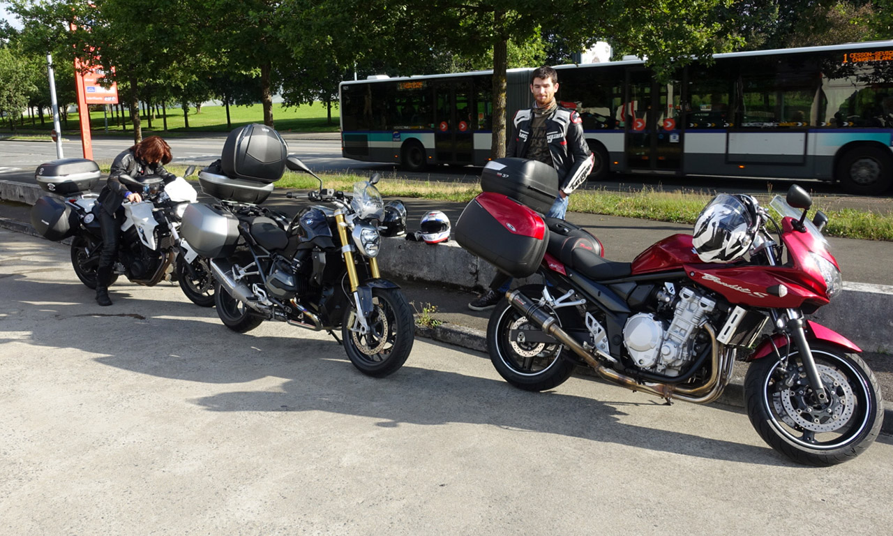 les motards Rennais vers le Massif Central