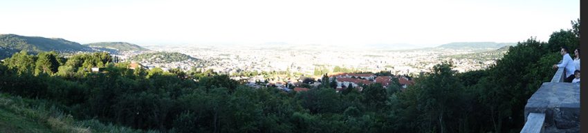 vue panoramique sur Clermont-Ferrand