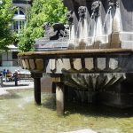 fontaine urbain 2 à la cathédrale de Clermont Ferrand