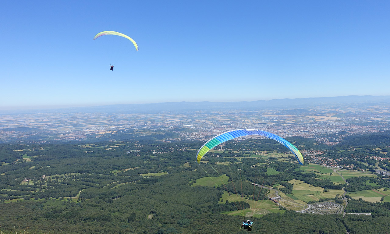 Parapente au Puy de Dôme