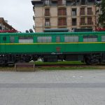 Un train dans la ville de Altsasu