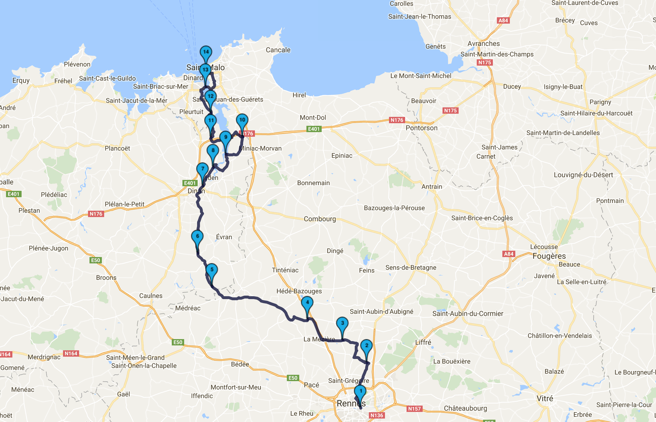 Lundi 15 août, direction SaintMalo Lundi 15 août, direction SaintMalo