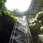 gouffre de padirac, vue d'en bas