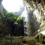 vue en sortant de la grotte