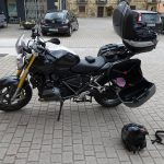 Moto équipée pour rouler en Espagne