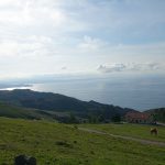 magnifique vue depuis les hauteurs de Saint Sebastien en Espagne