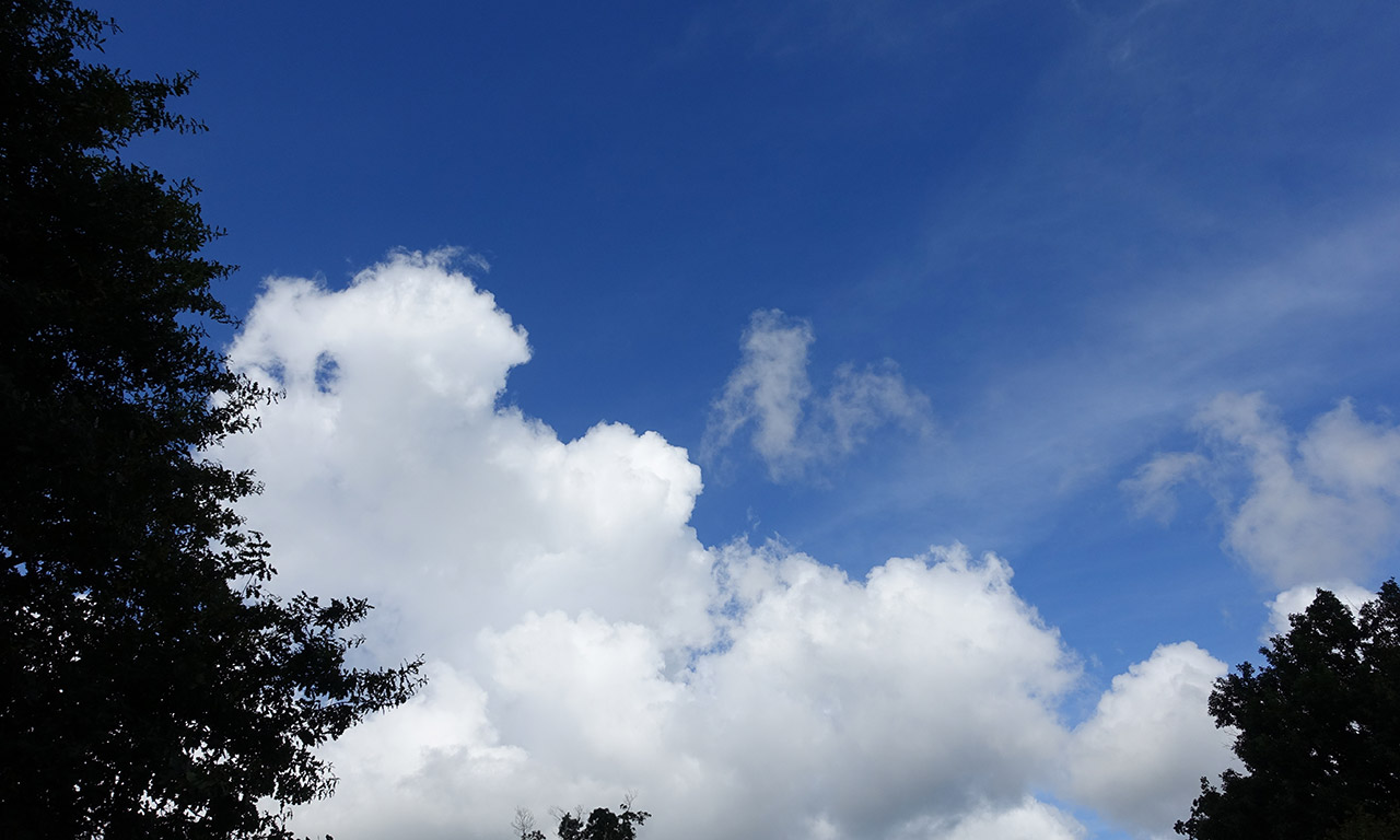 ciel clément dans les landes