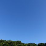 ciel bleu le 15 août à Dinan