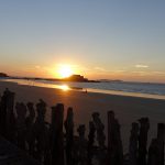 coucher de soleil sur Saint-Malo