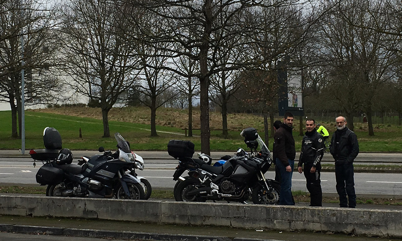 départ balade moto Rennes