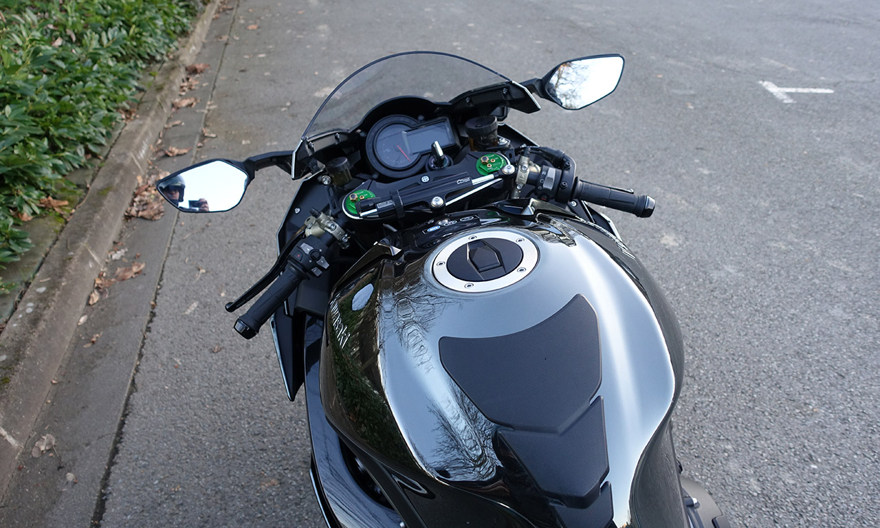 Kawasaki H2 vue du dessus