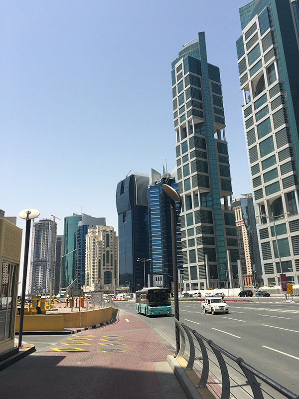 le centre ville de Doha le 31 mars 2017