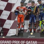 podium du motoGp du Qatar 2017