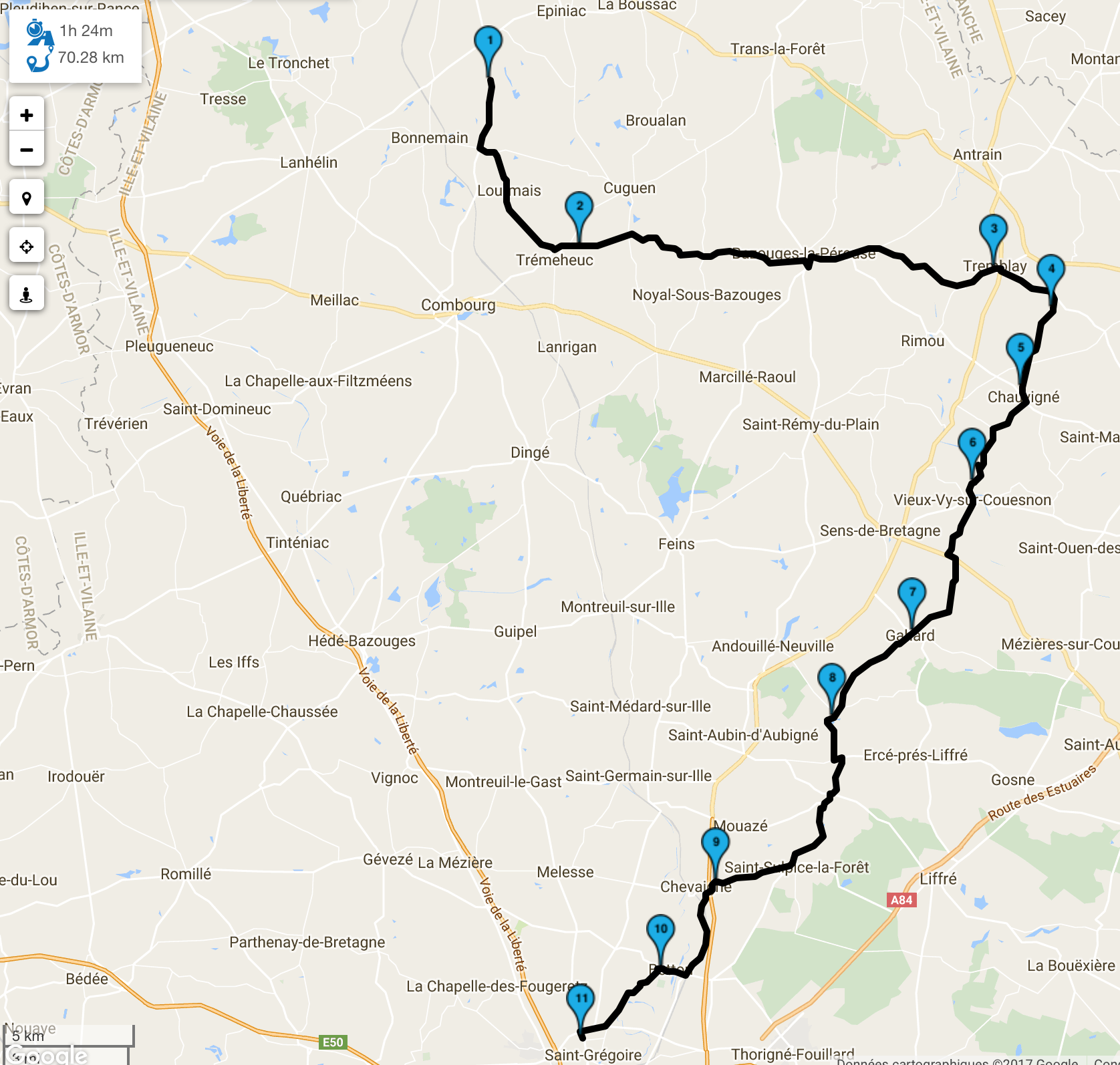 roadbook retour du 9 avril 2017