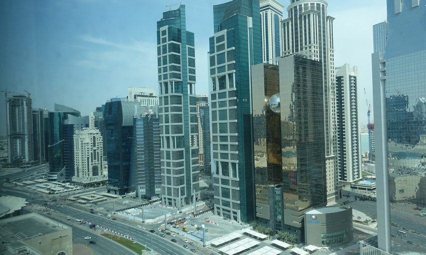 vue depuis le 20ème étage au Shangri-la Hotel Doha