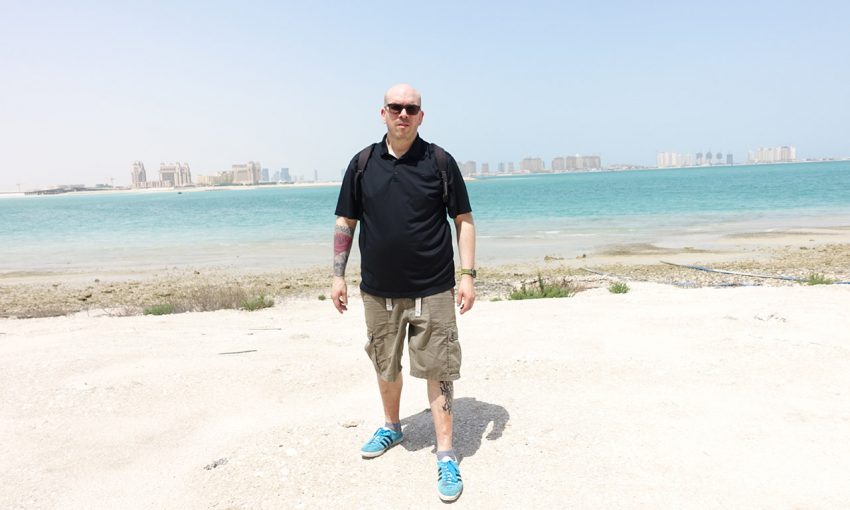 David Jazt au Qatar à Doha (plage)
