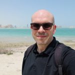 David Jazt sur la plage de Doha